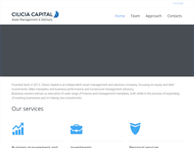 Tablet Screenshot of ciliciacapital.com